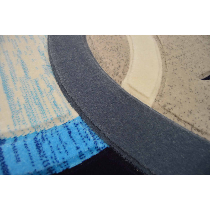 Ivy Bronx Mccampbell Performance Blue Rug & Reviews Wayfair